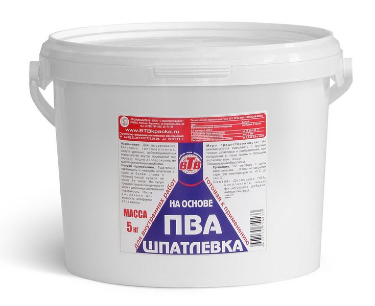 Шпаклевка из клея пва